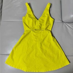 Zara Vibrant Yellow Mini Dress